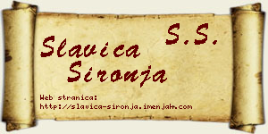 Slavica Šironja vizit kartica